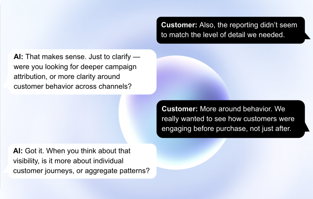 Conversational Interface with Glowing Orb